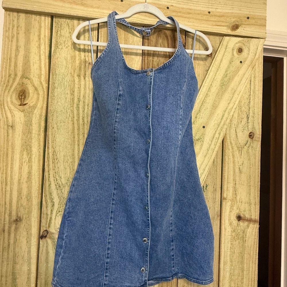 Blue Denim Mini Dress